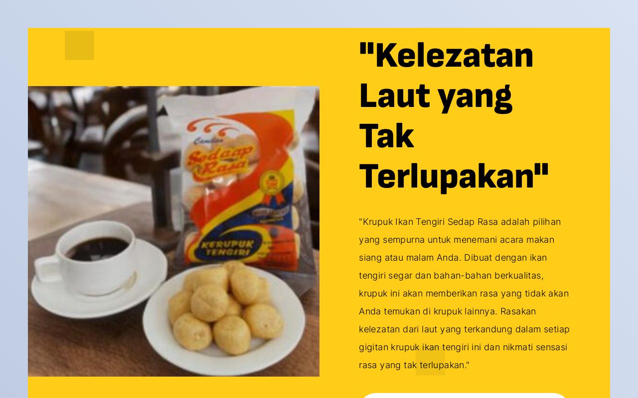 Krupuk Tengiri Sedap Rasa: Rasa Autentik yang Menggigit Jiwa Cilacap